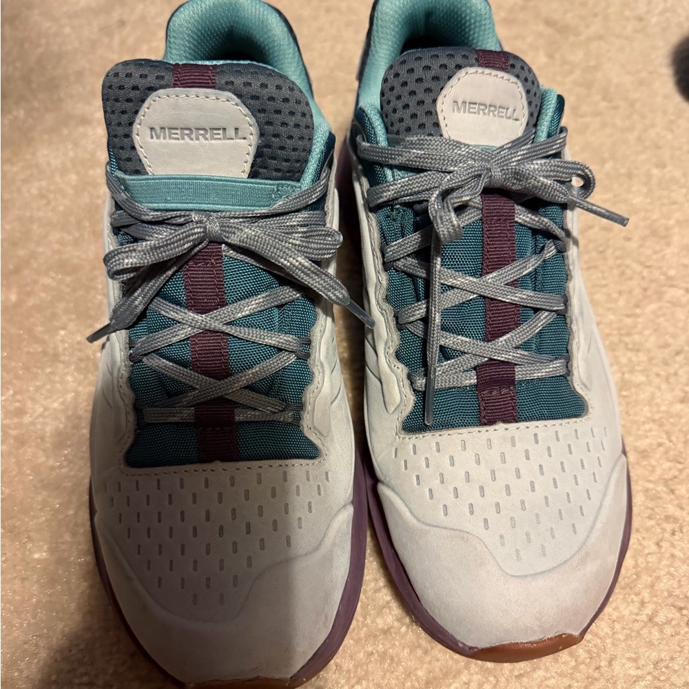 Merrell Women's Blue and Gray Athletic Shoes